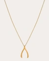 Zoe Lev Women's Wishbone 14k Gold Pendant Necklace In Gold