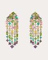 ANABELA CHAN WOMEN'S RAINBOW CASCADE EARRINGS