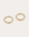 CARELLE WOMEN'S DIAMOND SPIRALLI STUD EARRINGS