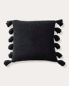 SUNDAY CITIZEN BLACK POM-POM THROW PILLOW