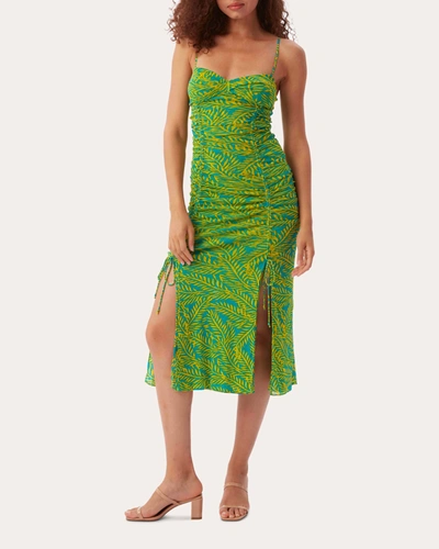 Diane Von Furstenberg Lester Maxi Dress In Green