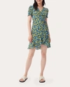 Diane Von Furstenberg Emilia Ruffled Mini Wrap Dress By  In Size Xl In Blue