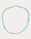 JIA JIA WOMEN'S ORACLE AQUAMARINE CRYSTAL NECKLACE
