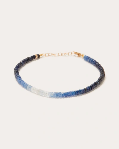 Jia Jia Arizona Sapphire Bracelet | Gemstones/yellow Gold In Blue