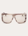 Max Mara Shield Frame Sunglasses In Grey