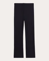 Theory Wool Pleated Wide Leg Pants In Black