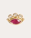 Pamela Love Women's Celestial Eye 14k Gold Ruby And Diamond Single Earring In Gold