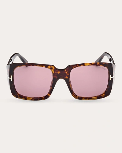 Tom Ford Ryder-02 W Ft1035 52y Square Sunglasses In Violet