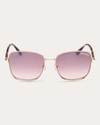 Tom Ford Fern 57mm Square Sunglasses In Pink
