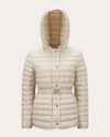Moncler Oredon Hooded Mid-long Down Jacket In Neutrals