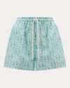 Moncler Drawstring-waist Logo-print Shorts In Blue