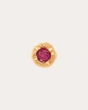 Pamela Love Women's Petite Molten 14k Gold Ruby Single Earring In Gold