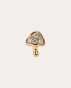 Pamela Love Women's Tiny Mushroom 14k Gold Diamond Single Stud Earring In Gold