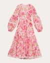BYTIMO WOMEN'S COTTON SLUB TIERED MAXI DRESS