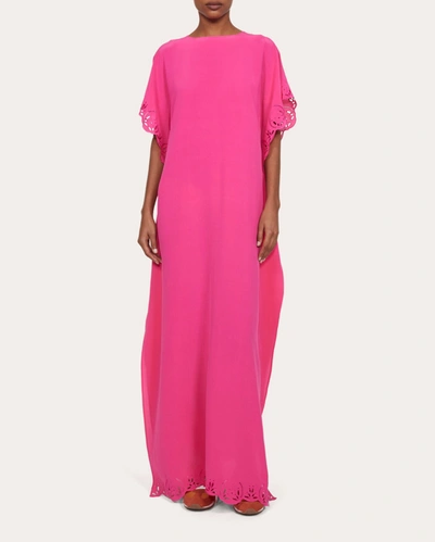 Rodebjer Broderie-anglaise Long Dress In Pink