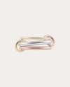 Spinelli Kilcollin Women's Capricorn 18k Two-tone Gold And Sterling Silver Linked Rings 18k Gold In Gold