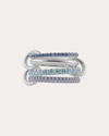 Spinelli Kilcollin Iris Sterling Silver Multi-stone Ring In Blue
