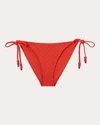 Jimmy Choo Aubrie Monogram Bikini Set In Orange