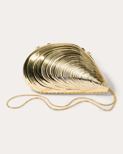 Simkhai Women's Bridget Metal Shell Clutch In Gold