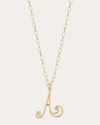 RENNA WOMEN'S WAVE INITIAL NECKLACE