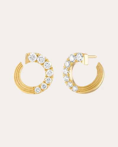 Gigi Ferranti Women's Portofino Small 18k Yellow Gold & 0.88 Tcw Diamond Hoop Earrings