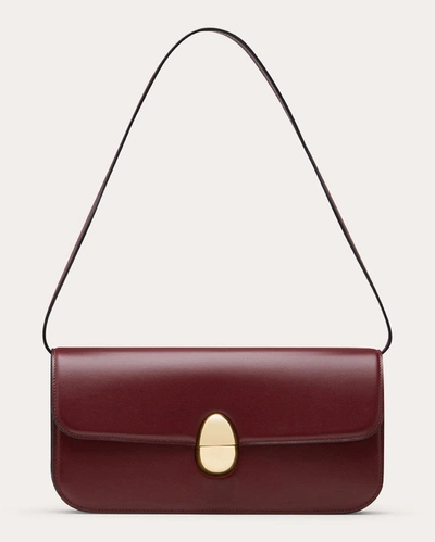Neous Phoenix Leather Shoulder Bag In Red