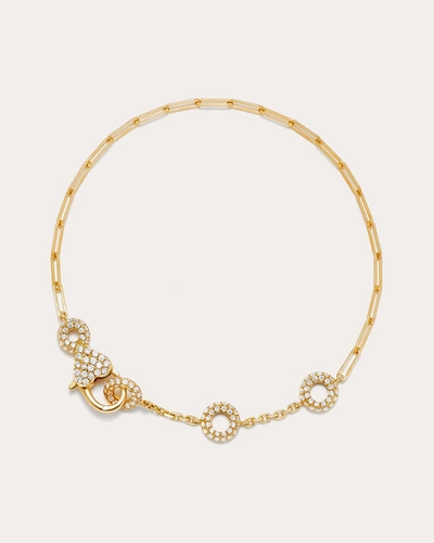 Yvonne Léon Solitaire Donuts 18kt Yellow Gold Diamond Bracelet