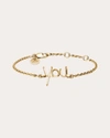Atelier Paulin Women's 'love' 14k Gold-filled Chain Bracelet In Gold