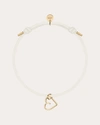 Atelier Paulin Women's Heart Color Block Bracelet In White
