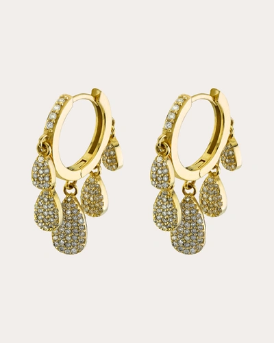 Sheryl Lowe 14k Yellow Gold Diamond Shaker Earrings