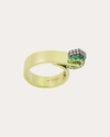 Type Jewelry Women's Beau 14k Gold Emerald And Diamond Ring In Green