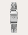 BREDA WOMEN'S STAINLESS STEEL REVEL TETHERED MESH BRACELET WATCH