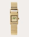 BREDA WOMEN'S 18K GOLD-PLATED REVEL BRACELET WATCH