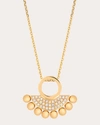 Maison Tjoeng Women's Small Selene 18k Gold Diamond Pendant Necklace In Gold