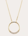 The Gild Women's Petite Diamond Loop Pendant Necklace In Gold