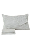 Woven & Weft Stripe Microfiber Sheet Set In Blue