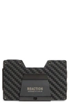 Kenneth Cole Slim Cardholder With Money Clip In Carbon Fiber