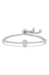 DELMAR LAB CREATED MOISSANITE BANGLE BRACELET