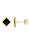 Delmar Stud Earrings In Black
