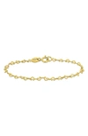 Delmar Heart Link Bracelet In Gold