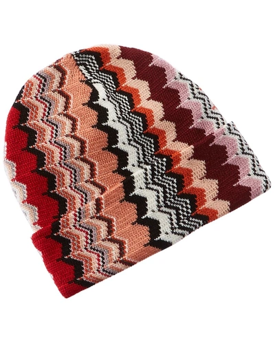 Missoni Wool-blend Hat In Red