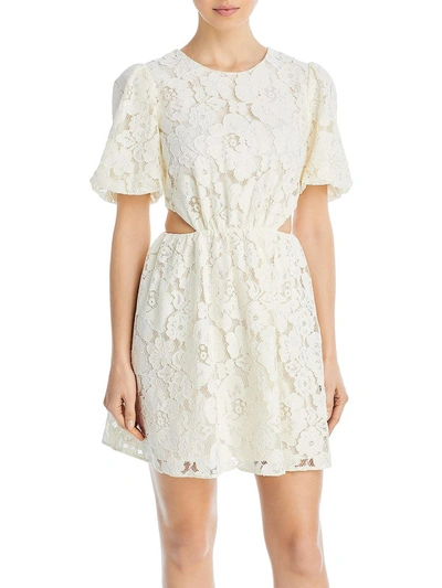 WAYF WOMENS LACE SHORT MINI DRESS