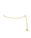 LUV AJ ROSETTE COIL CHAIN BELT- GOLD