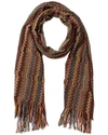 Missoni Wool-blend Scarf In Gold