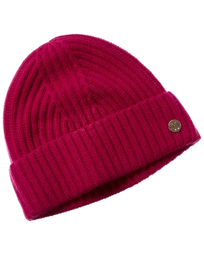 Bruno Magli Cashmere Rib Hat In Pink