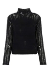 Chloé Chloe Black Wool Blend Sweater In Black