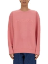 Jw Anderson J.w. Anderson Sweatshirt With Logo Embroidery In Pink