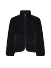 Represent Mens Jet Black Logo-embroidered Recycled Polyester-blend Fleece Jacket In Jet Black