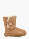 Ugg Bailey Button I Low Heels Ankle Boots In Leather Color Suede In Beige