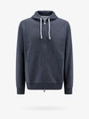 Brunello Cucinelli Jersey Hoodie In Grey